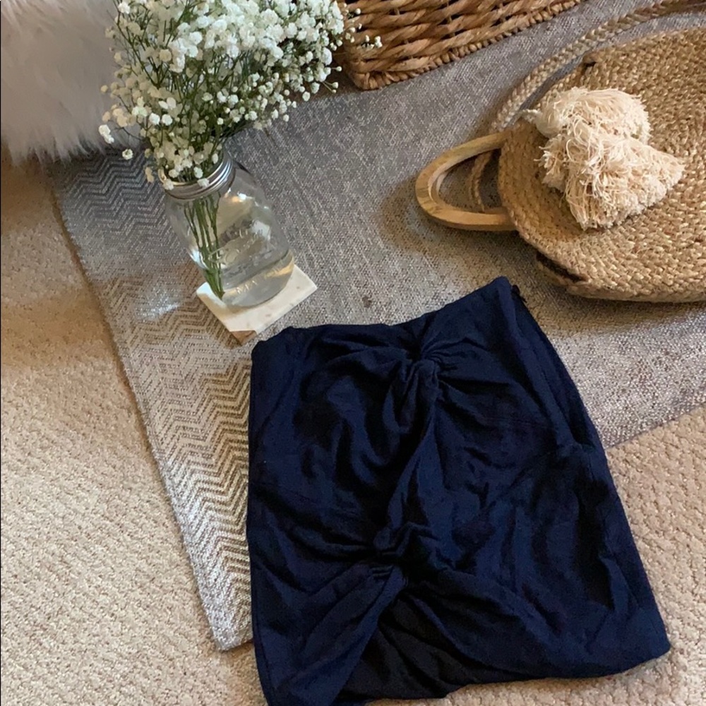 TIBI Knotted Mini Skirt